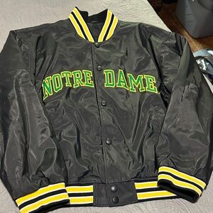 Black Notre Dame Varsity Jacket